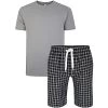 Bigdude Short Sleeve Pyjama Set Grey