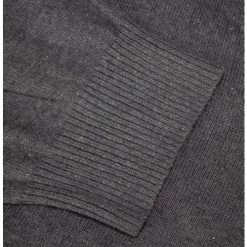 Bigdude Plain V-Neck Knitted Cardigan Charcoal Tall -Urban Fit Shop 01bbf0d2 img 4729