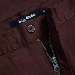 Bigdude Stretch Twill 3/4 Length Cargo Shorts Brown -Urban Fit Shop 0269c4f1 img 7466