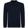 Bigdude Knitted Polo Jumper Navy