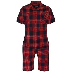 Bigdude Woven Checked Pyjama Set Red/Navy -Urban Fit Shop 0297c449 bd23pj06 22