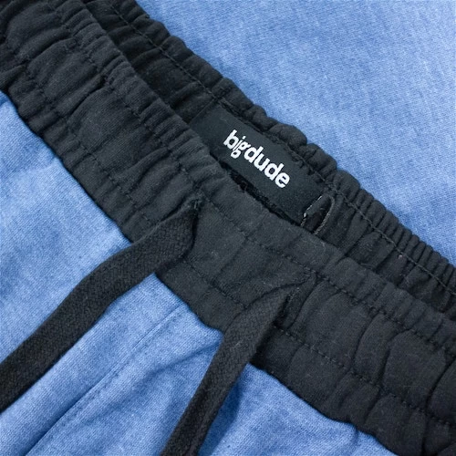 Bigdude Contrast Sweat Shorts Denim Marl 7 Bigdude Contrast Sweat Shorts Denim Marl - Image 5