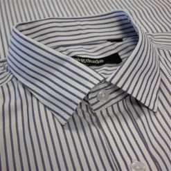 Bigdude Striped Short Sleeve Shirt Blue/White -Urban Fit Shop 043c4bd5 img 8780