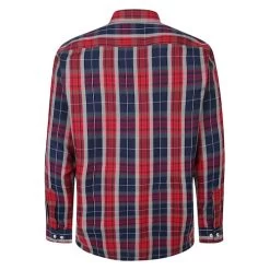 Bigdude Long Sleeve Check Shirt Red -Urban Fit Shop 04543751 bd23ls20 08 2