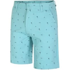 Bigdude Summer Print Chino Shorts Light Blue