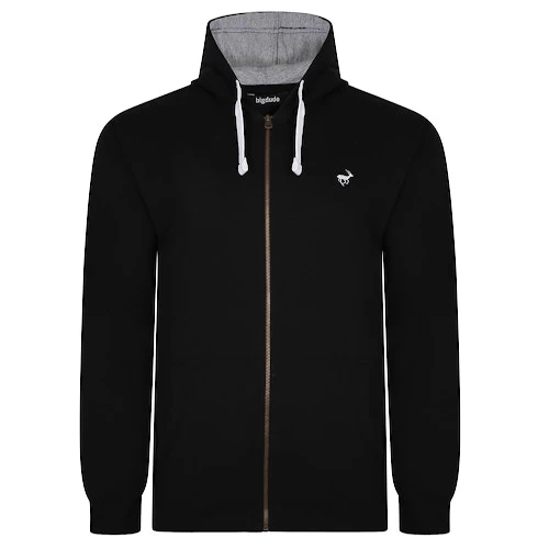 Bigdude Fleece Full Zip Hoody Black 3 Bigdude Fleece Full Zip Hoody Black