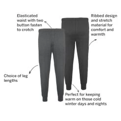Bigdude Thermal Long Johns Charcoal -Urban Fit Shop 0917daab 011