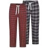 Bigdude Twin Pack Woven Pyjama Pants Blue/Burnt Orange -Urban Fit Shop 092883e5 bd23pj14 58 red pack