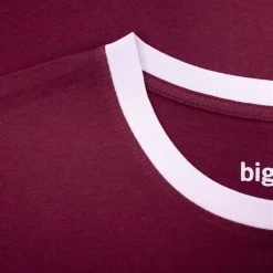 Bigdude Contrast Stripe T-Shirt Burgundy -Urban Fit Shop 09fcad19 img 8317