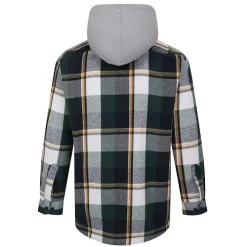 Bigdude Hooded Check Flannel Shirt Green -Urban Fit Shop 0aeaca55 bd23ls03 02 2.jpg20edited