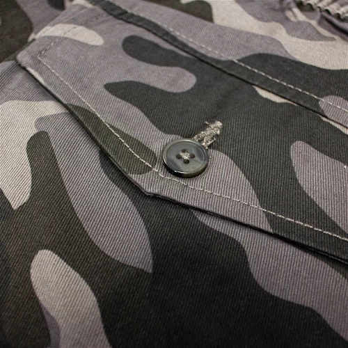 Bigdude Elasticated Waist Camo Cargo Trousers Charcoal 10 Bigdude Elasticated Waist Camo Cargo Trousers Charcoal - Image 8