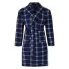 Bigdude Check Fleece Dressing Gown Navy -Urban Fit Shop 0b821654 bd23br01 02 navy 1