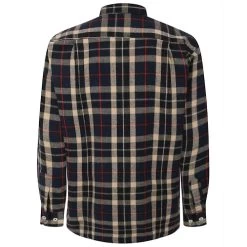 Bigdude Long Sleeve Check Flannel Shirt Navy -Urban Fit Shop 0c66ebcd bd23ls04 05 2