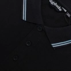Bigdude Tipped Polo Shirt Black/Blue -Urban Fit Shop 0de4bae8 img 8235