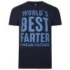Bigdude World's Best Father Print T-Shirt Navy -Urban Fit Shop 0f7451d6 bd23ts25 02 1