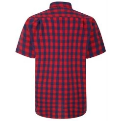 Bigdude Gingham Short Sleeve Shirt Red -Urban Fit Shop 105388d5 bd23ss07 03 2