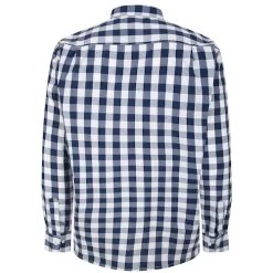 Bigdude Gingham Long Sleeve Shirt Navy -Urban Fit Shop 11f487a3 bd23ls07 02 2