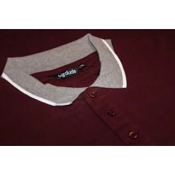 Bigdude Las Vegas Pique Polo Burgundy -Urban Fit Shop 124ec895 img 1247