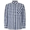 Bigdude Gingham Long Sleeve Shirt Navy -Urban Fit Shop 16c6ce69 bd23ls07 02 1