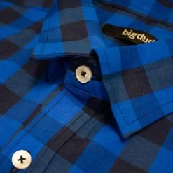 Bigdude Gingham Long Sleeve Shirt Blue -Urban Fit Shop 1a82b97e img 8826