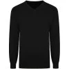Bigdude Plain V Neck Knitted Jumper Black -Urban Fit Shop 1aff2c06 v neck20jumper black 1