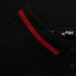 Bigdude Tipped Polo Shirt Black/Red Tall -Urban Fit Shop 1ba8271e img 8222