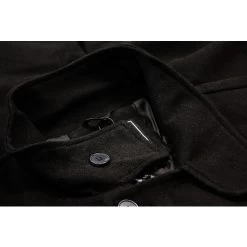 Bigdude Double Breasted Coat Black -Urban Fit Shop 1c3d2712 img 0230