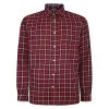 Bigdude Long Sleeve Check Shirt Dark Red -Urban Fit Shop 1cc5220d bd23ls20 07 1