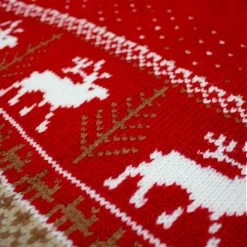 Bigdude Fair Isle Christmas Jumper Red -Urban Fit Shop 22a4a5c3 img 9458