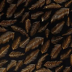 Bigdude Leaf Print Long Sleeve Poplin Shirt Black -Urban Fit Shop 2441d227 img 8736