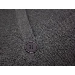 Bigdude Plain V-Neck Knitted Cardigan Charcoal -Urban Fit Shop 24b5f92c img 4728