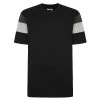 Bigdude Cut & Sew Contrast Sleeve T-Shirt Black -Urban Fit Shop 25140831 bd22ts08 01 black 1