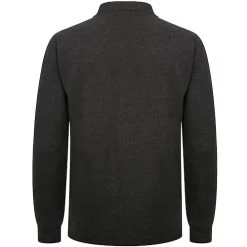 Bigdude Long Sleeve Polo Shirt Charcoal Marl -Urban Fit Shop 25a4766b bd21poj 07 grey 2 2