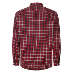 Bigdude Long Sleeve Check Shirt Dark Red -Urban Fit Shop 278d4475 bd23ls20 07 2201
