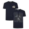 Bigdude Twin Pack Abstract Print T-Shirts Navy/Navy -Urban Fit Shop 29383e14 navy twin pack 720