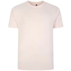 Bigdude Plain Crew Neck T-Shirt Pale Pink -Urban Fit Shop 299b1a2f bd101 palepink 1