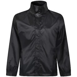 Bigdude Showerproof Packaway Rain Jacket Black -Urban Fit Shop 29d962a6 raincoat black 1 720