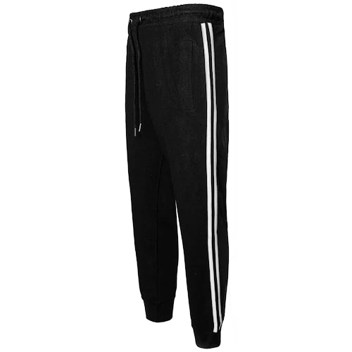 Bigdude Twin Stripe Joggers Black 3 Bigdude Twin Stripe Joggers Black