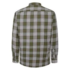 Bigdude Button Down Long Sleeve Check Shirt Olive -Urban Fit Shop 2afe966c bd23ls19 08 2