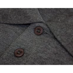 Bigdude Long Sleeve Polo Shirt Charcoal Marl -Urban Fit Shop 2bc41b5b lsp2