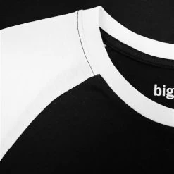 Bigdude Contrast Raglan Sleeve T-Shirt Black/White Tall -Urban Fit Shop 2fa14285 img 8315