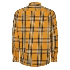 Bigdude Summer Long Sleeve Flannel Shirt Yellow -Urban Fit Shop 33a858d0 bd23ls01 21 yellow 2