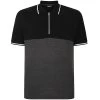 Bigdude Colour Block Zipped Polo Shirt Black/Charcoal Tall -Urban Fit Shop 33f0cffd nocodezippolo black 1.jpg20edited