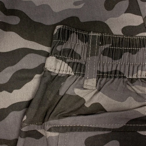 Bigdude Elasticated Waist Camo Cargo Trousers Charcoal 9 Bigdude Elasticated Waist Camo Cargo Trousers Charcoal - Image 7