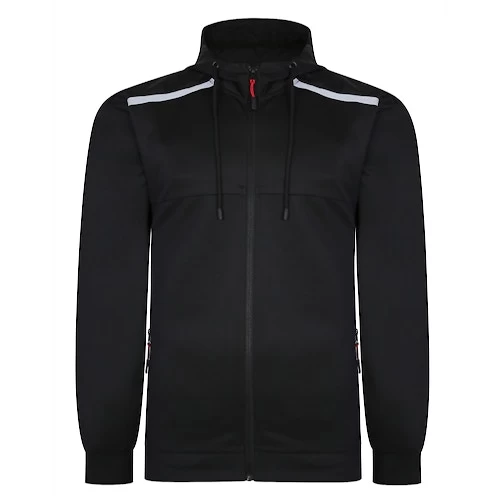 Bigdude Contrast Tricot Hooded Tracksuit Black 4 Bigdude Contrast Tricot Hooded Tracksuit Black - Image 2