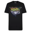 Bigdude Official Back To The Future Print T-Shirt Black
