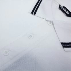 Bigdude Tipped Pique Polo Shirt White Tall -Urban Fit Shop 3cfdf867 img 8396