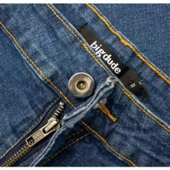 Bigdude Stretch Denim Shorts Mid Wash -Urban Fit Shop 4112d3de img 7893