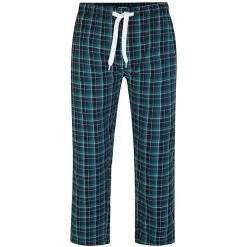 Bigdude Woven Checked Pyjama Pants Green/Navy