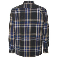 Bigdude Long Sleeve Check Flannel Shirt Royal Blue -Urban Fit Shop 445c7f6a bd23ls04 01 2
